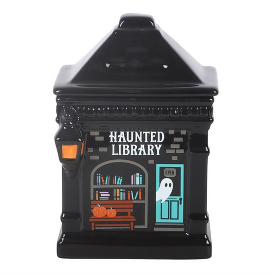 Haunted Library Oil Burner, alternate view