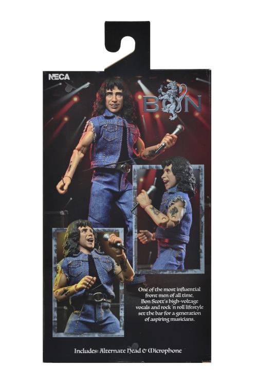 NECA AD/DC Bon Scott Highway To Hell 8" Clothed Action Figure