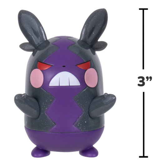 Pokemon - Glitter 3in Battle Fig - Mopeko, packaging view