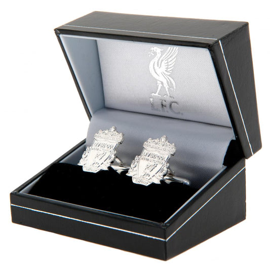 Liverpool FC Sterling Silver Crest Cufflinks, alternate view