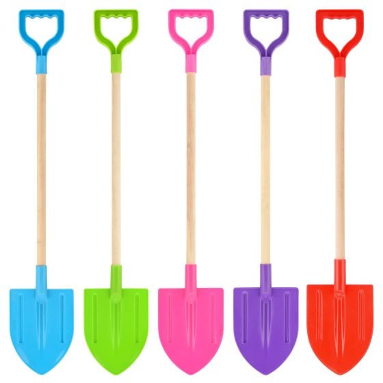 Twenty Eight Inch Wood Shaft Shield Sand Spade Assorted