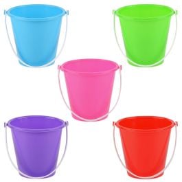 Yello Round Plain Beach Play Plastic Bucket