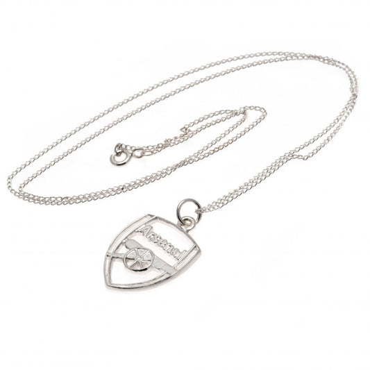 Arsenal FC Sterling Silver Pendant & Chain CR, alternate view