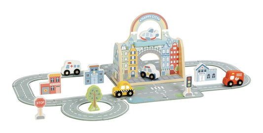 Wooden and Felt City Play Set, alternate view