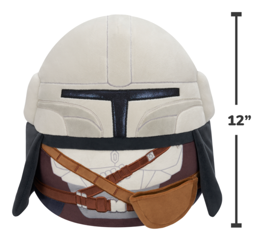 Squishmallows - 12in Mandalorian w/3.5in Grogu