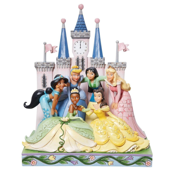 Official Disney Traditions Jim Shore Beautiful and Brave Princess Group Castle Figurine