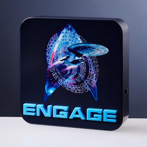 Star Trek 3D lamp lit up