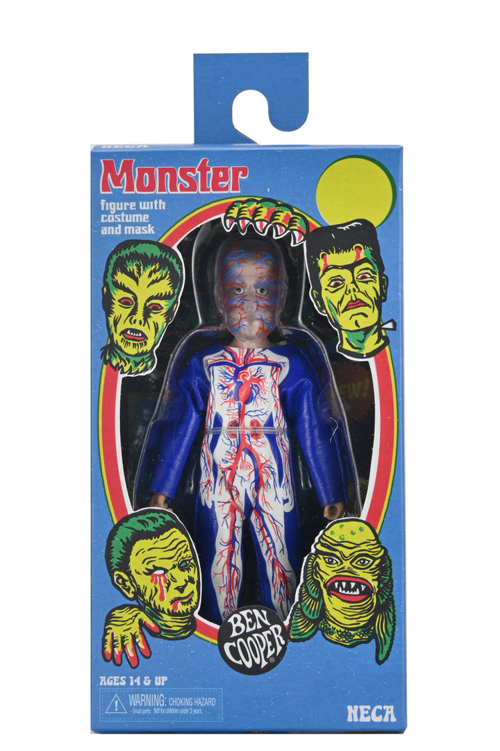Ben Cooper Costume Series: 6" 5-Piece (Clown, Metaluna Mutant, Spooky Monster, Visible Man, Wolfman) Clothed Figures (Assortment - 1 Sent At Random)