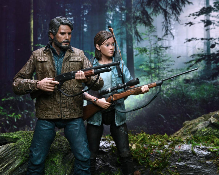 NECA The Last of Us Part II Ultimate Joel and Ellie Action Figure Two Pack