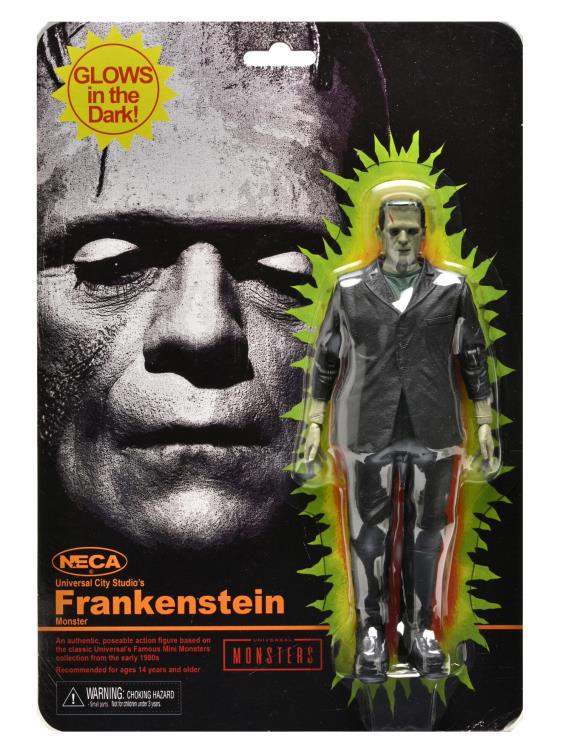 NECA Universal Monsters Retro Glow-In-The-Dark Set of 3 Action Figures