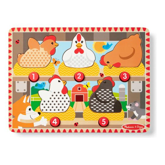 Melissa & Doug Magnetic Press&Pop Wooden Puzzle
