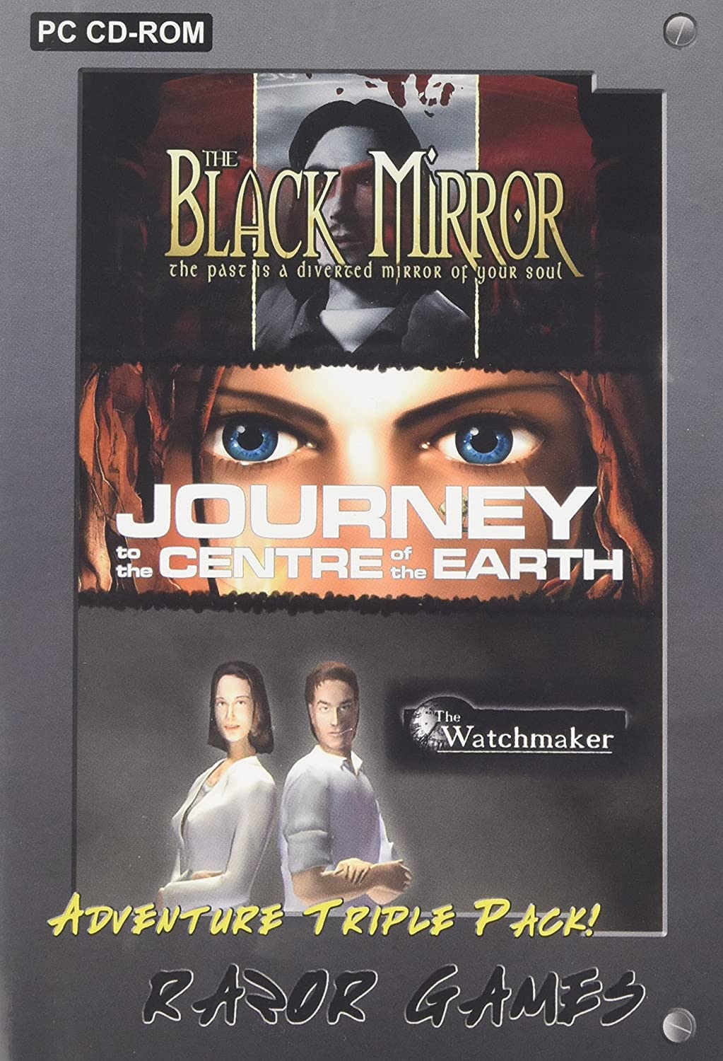 PC CD Black Mirror / Journey to the Centre of the Earth / The Watchmaker Adventure Games Collection