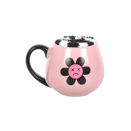 Sad Flower Mug and Socks Set, alternate view