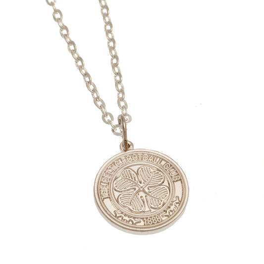 Celtic FC Silver Plated Pendant & Chain, alternate view