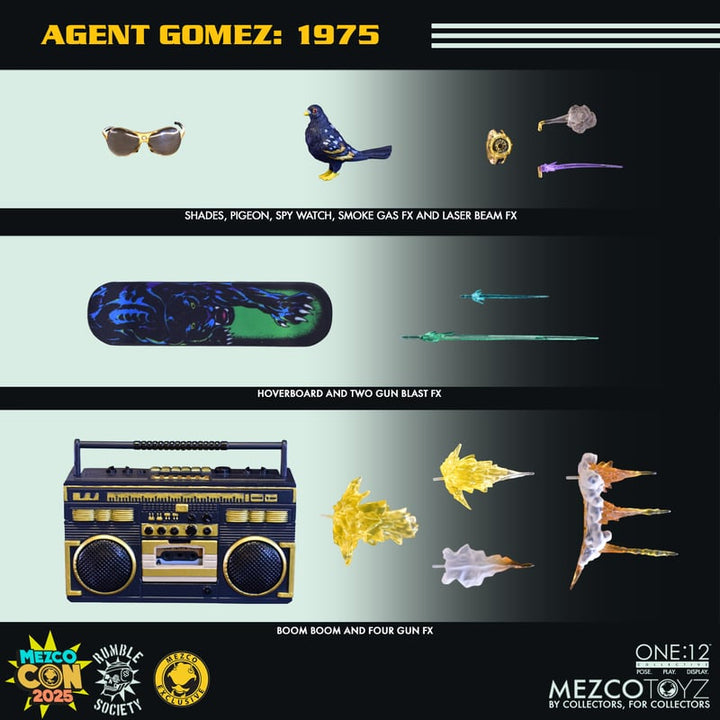 Agent Gomez: 1975 Edition ONE:12 Collective SDCC Exclusive (Pre-Order October 2025)