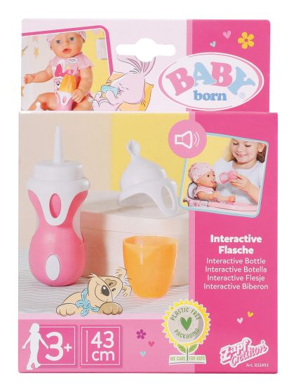 Baby Born Interactive Bottle and Spoon Doll 43 cm