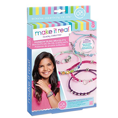 Rainbow Bling Bracelets Jewelry Set, alternate view