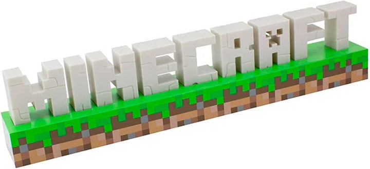 Minecraft Light Up Logo Lamp