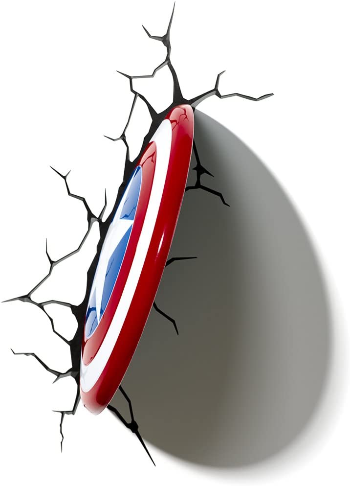 Marvel Captain America Shield 3D Wall-Mounted Deco Light