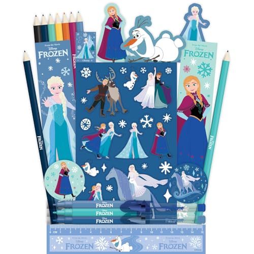 Frozen 2026 advent calendar stationery contents Anna Elsa Olaf