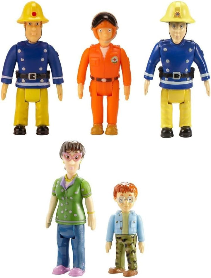 Fireman Sam and the Fire Crew Small Scale Assorted Action Figures (Set of 5)