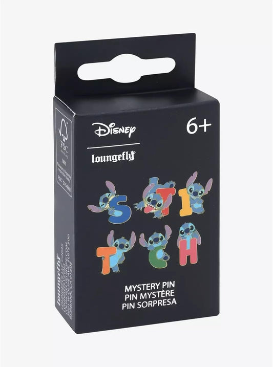 Loungefly - Disney Stitch Letters and Poses Blind Box Enamel Pin alternate view
