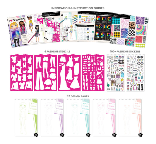 Fashion Angels Fashion Design Portfolio Set (Case of 12)