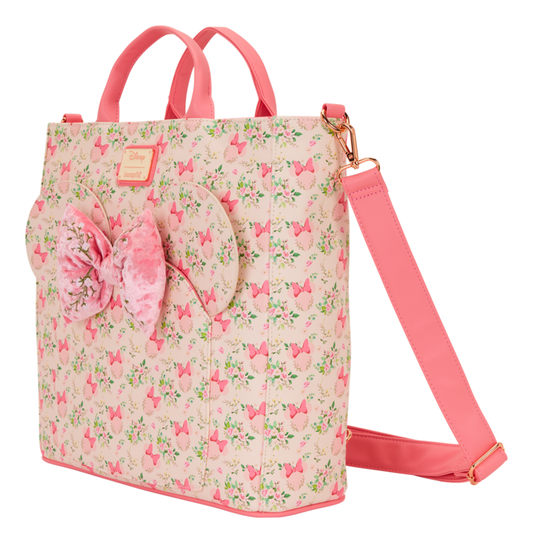 Loungefly - Minnie Floral Convertible Backpack & Tote Bag - Image