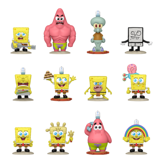 Mystery Minis - Spongebob 25th Anniversary - 1 Piece PDQ Funko Pop! Vinyl Figures
