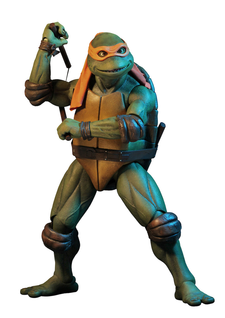 NECA Teenage Mutant Ninja Turtles (1990 Movie) Michelangelo 1/4 Scale Action Figure