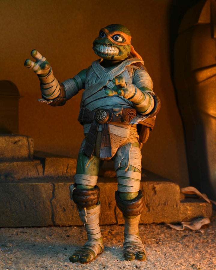 TMNT / Universal Michelangelo As The Mummy Ultimate 7 Inch Scale Action Figure Universal Monsters X Teenage Mutant Ninja Turtle