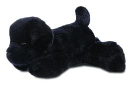 Aurora World Blackie Black Labrador Mini Flopsies 8" Plush Soft Toy