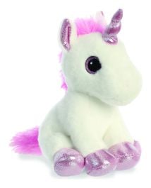Sparkle Tales Lolly Unicorn White and Pink 7" Plush
