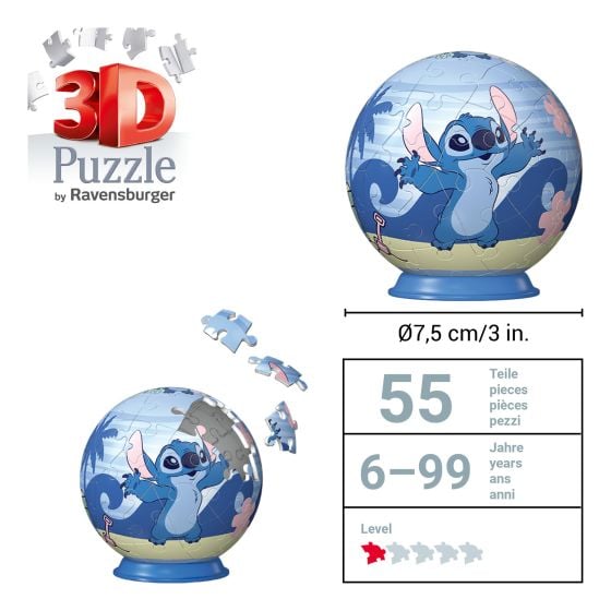 Disney Stitch 3D Puzzle 54 Piece