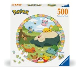 Pokemon Circular 500 Piece Puzzle