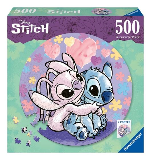 Disney Stitch Circula Jigsaw Puzzle 500 Piece