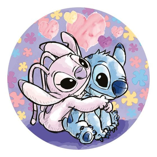 Disney Stitch Circula Jigsaw Puzzle 500 Piece, alternate view