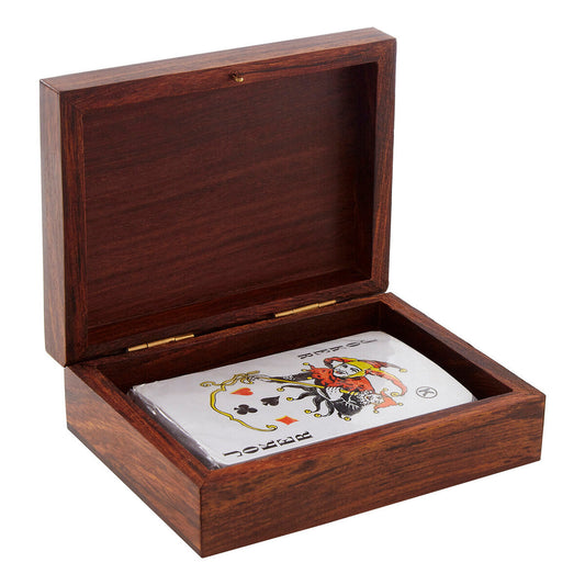 Churchill Games Sheesham Wood Playing Card Box, alternate view