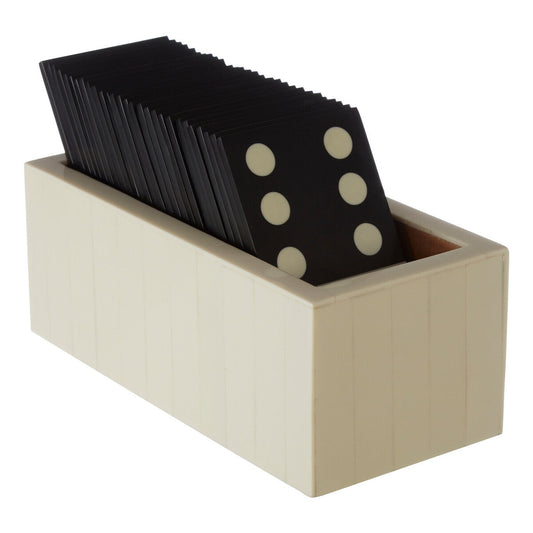 Churchill Games Black And White Domino Set, alternate view