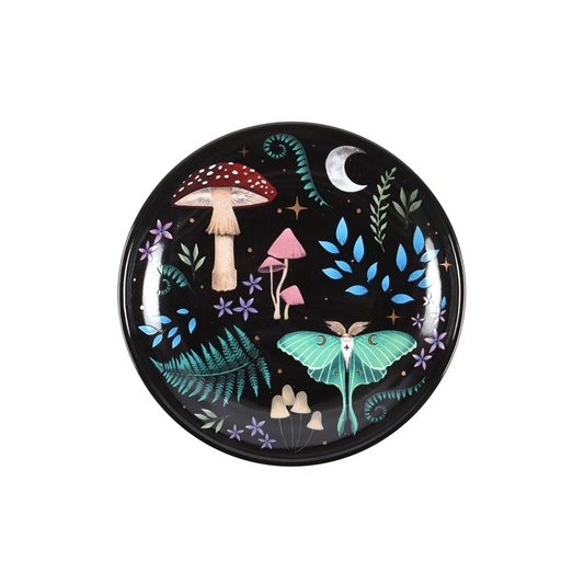 Round Dark Forest Print Trinket Dish, alternate view