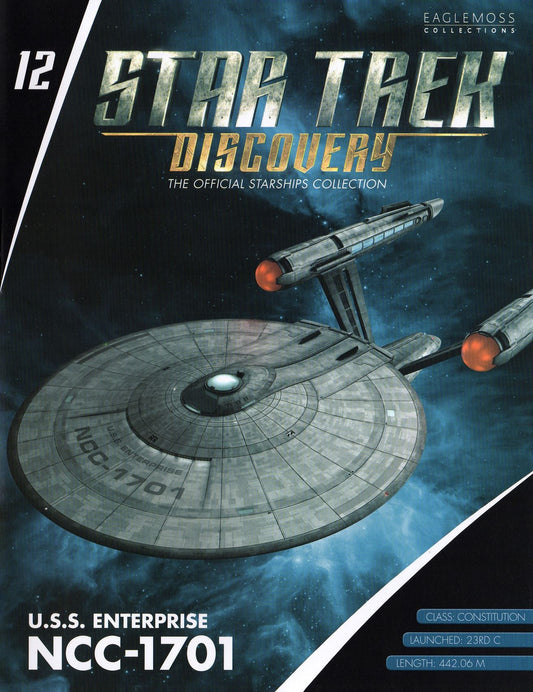 U.S.S. Enterprise NCC-1701 (Constitution-Class) Model Die Cast Ship Discovery (Eaglemoss / Star Trek), alternate view