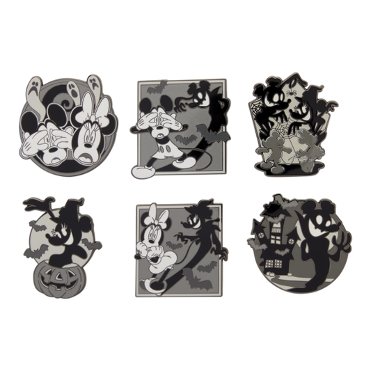 Loungefly - Blind Box Enamel Pins - Mickey & Minnie Ghost