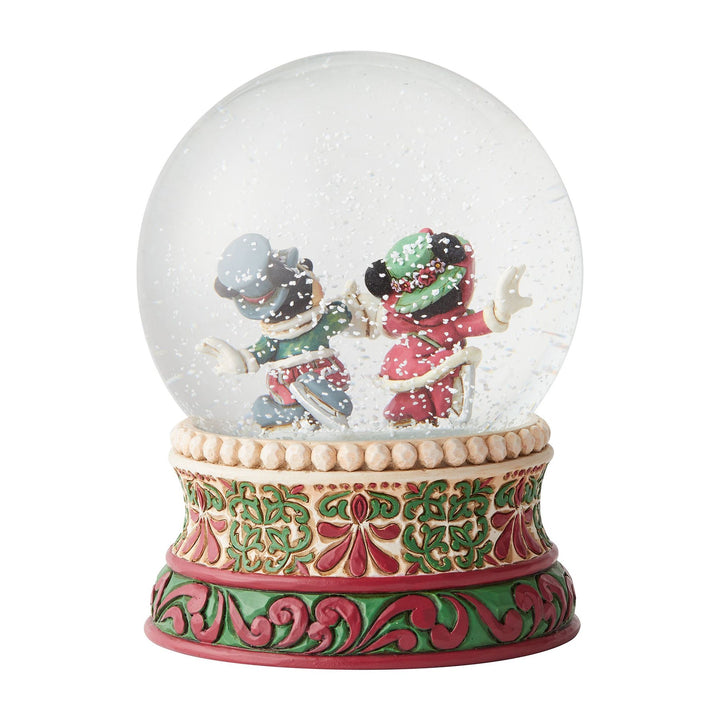 Disney Traditions Victorian Mickey and Minnie Mouse Christmas Disney Snow Globe