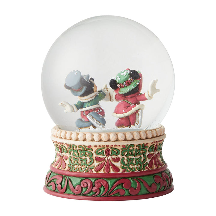 Disney Traditions Victorian Mickey and Minnie Mouse Christmas Disney Snow Globe