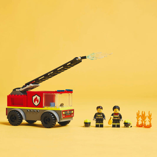 Lego City 60463 Fire Ladder Truck Buildable Playset for Ages 4 and Up, alternate view