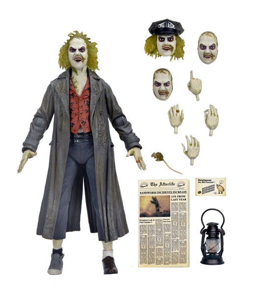 Beetlejuice (1988) Tour Guide Bio-Exorcist Ultimate 7" Scale Action Figure front view