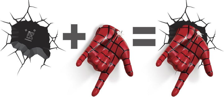 Marvel Spiderman Hand 3D Wall-Mounted Deco Light