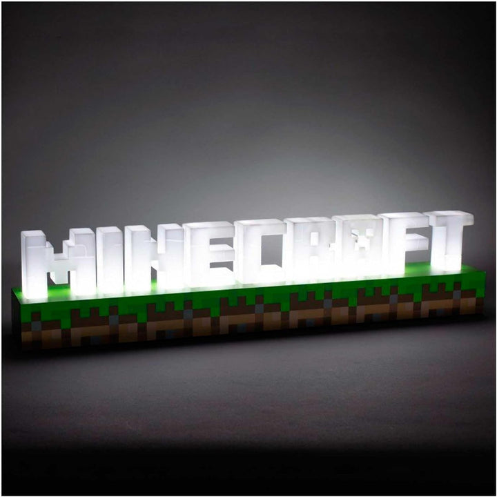 Minecraft Light Up Logo Lamp
