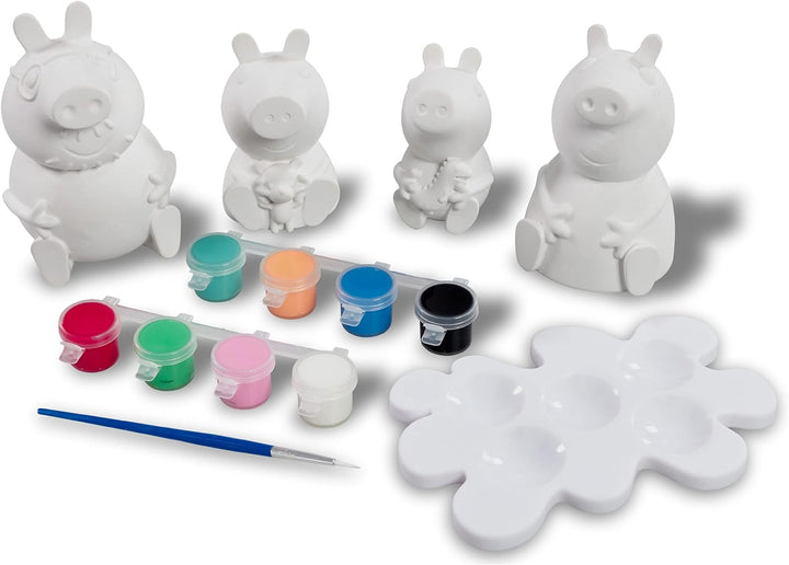 Peppa Pig Paint-Up Plaster Figures Set