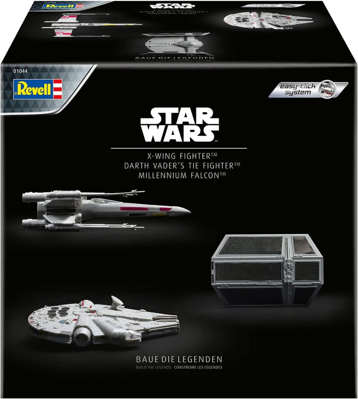 Star Wars X-Wing, Millennium Falcon, Darth Vader's Tie Fighter 2023 Advent Calendar